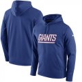 New York Giants Nike Circuit Wordmark Essential Performance Pullover Hoodie Royal