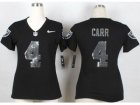 Nike Women Oakland Raiders #4 Derek Carr Black Team Color Stitched jerseys