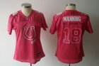 women nfl indianapolis colts #18 manning pink[2011 fem fan]