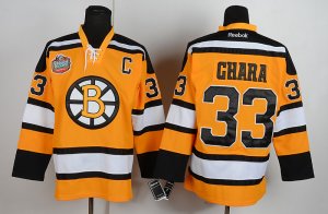 nhl boston bruins #33 chara yellow winter classic92013 NEW)