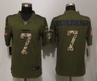 Nike Pittsburgh Steelers #7 Ben Roethlisberger Green Salute To Service Jerseys(Limited)