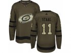 Adidas Carolina Hurricanes #11 Jordan Staal Green Salute to Service Stitched NHL Jersey
