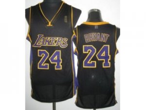 nba Los Angeles Lakers #24 Kobe Bryant Black Jerseys[Revolution 30]Purple Number