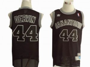 NBA San Antonio Spurs #44 George Gervin Black throwback