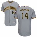Men's Majestic Pittsburgh Pirates #14 Ryan Vogelsong Grey Flexbase Authentic Collection MLB Jersey