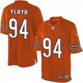 Mens Nike Chicago Bears #94 Leonard Floyd Limited Orange Alternate NFL Jersey