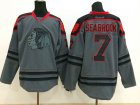 NHL chicago blackhawks #7 Brent Seabrook Charcoal Cross Check Jerseys