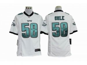 Nike NFL Philadelphia Eagles #58 Trent Cole White Game jerseys