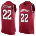 Nike Arizona Cardinals #22 Tony Jefferson Red Team Color Men's Stitched NFL Limited Tank Top Jersey