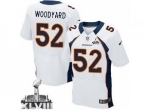 Nike denver broncos #52 woodyard white[2014 Super Bowl XLVIII Elite]