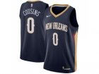 Men Nike New Orleans Pelicans #0 DeMarcus Cousins Navy Stitched NBA Swingman Jersey