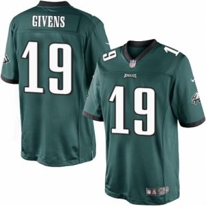 Mens Nike Philadelphia Eagles #19 Chris Givens Limited Midnight Green Team Color NFL Jersey