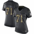 Womens Nike Buffalo Bills #71 Cyrus Kouandjio Limited Black 2016 Salute to Service NFL Jersey