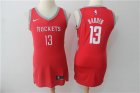 Rockets #13 James Harden Red Women Nike Swingman Jersey