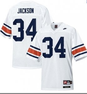 NCAA auburn tigers #34 jackson WHITE