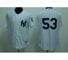 New York Yankees #53 ABREU 2009 world series patchs white