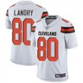 Nike Browns #80 Jarvis Landry White Vapor Untouchable Limited Jersey