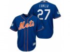 Mens New York Mets #27 Jeurys Familia 2017 Spring Training Cool Base Stitched MLB Jersey