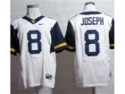 NCAA Virginia Mountaineers #8 Karl Joseph white Jerseys(Elite)