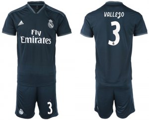 2018-19 Real Madrid 3 VALLEJO Away Soccer Jersey