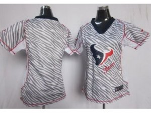 Nike Womens Houston Texans Blank FEM FAN Zebra Jerseys