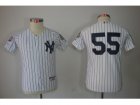 Youth New York Yankees #55 Hideki Matsui White jerseys(2009 Logo WS 09 Champions Pat)