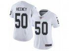 Women Nike Oakland Raiders #50 Ben Heeney Vapor Untouchable Limited White NFL Jersey