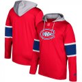 Mens Montreal Canadiens Adidas Red Silver Jersey Pullover Hoodie