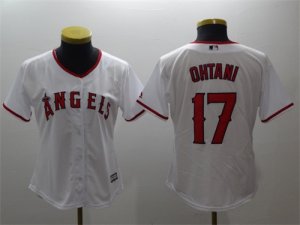 Los Angeles Angels #17 Shohei Ohtani White Women Cool Base Jersey