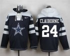 Nike Dallas Cowboys #24 Morris Claiborne Navy Blue Player Pullover Hoodie