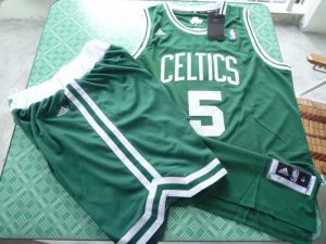 nba boston celtics #5 garnett green suit