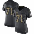 Women's Nike Kansas City Chiefs #71 Mitchell Schwartz Limited Black 2016 Salute to Service NFL Jersey