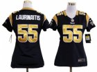 Nike Women St. Louis Rams #55 James Laurinaitis Blue Jerseys