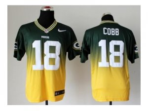 Nike jerseys green bay packers #18 randall cobb green-yellow[Elite II drift fashion]