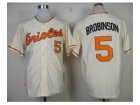 mlb jerseys baltimore orioles #5 robinson m&n cream 1970[new]