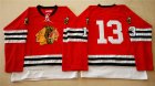 NHL Mitchell And Ness 1960-61 Chicago Blackhawks #13 Noname red Throwback jerseys