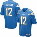 Mens Nike San Diego Chargers #12 Travis Benjamin Game Electric Blue Alternate NFL Jersey