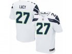 Mens Nike Seattle Seahawks #27 Eddie Lacy Elite White NFL Jersey