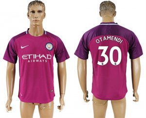 2017-18 Manchester City 30 OTAMENDI Away Thailand Soccer Jersey