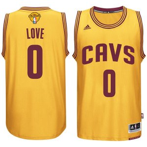 Cavaliers #0 Kevin Love Gold 2017 NBA Finals Swingman Jersey