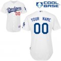 Customized Los Angeles Dodgers Jersey White Home 1955 World Series Anniversary Patch Baseball