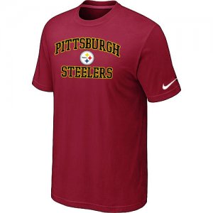 Pittsburgh Steelers Heart & Soul Red T-Shirt