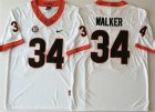 Georgia Bulldogs 34 Herchel Walker White College Football Jersey