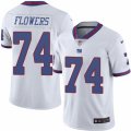 Mens Nike New York Giants #74 Ereck Flowers Limited White Rush NFL Jersey