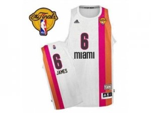 nba miami heat #6 james white-orange[2013 finals]