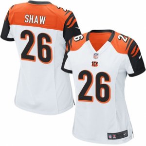 Women\'s Nike Cincinnati Bengals #26 Josh Shaw Limited White NFL Jersey