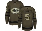 Adidas Montreal Canadiens #5 Guy Lapointe Green Salute to Service Stitched NHL Jersey