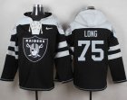 Nike Oakland Raiders #75 Howie Long Black Player Pullover Hoodie