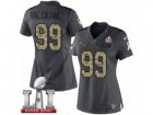 Womens Nike New England Patriots #99 Vincent Valentine Limited Black 2016 Salute to Service Super Bowl LI 51 NFL