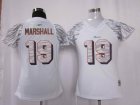 women nfl miami dolphins #19 marshall field flirt fashion white[zebra]